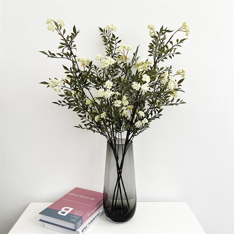 轻奢仿真绿植雪柳室内空间玄关插花客厅装饰假U花家居摆饰摆件