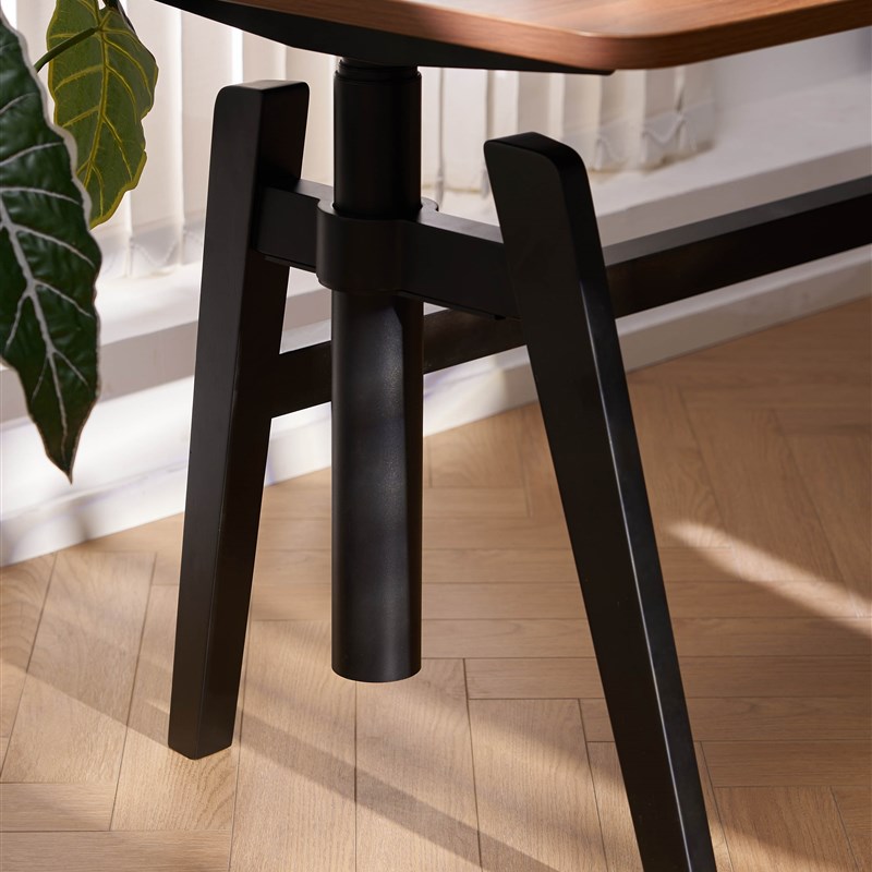 吱物胡桃木实木电动升降桌智能电B脑桌书桌学习桌站立办公工作台