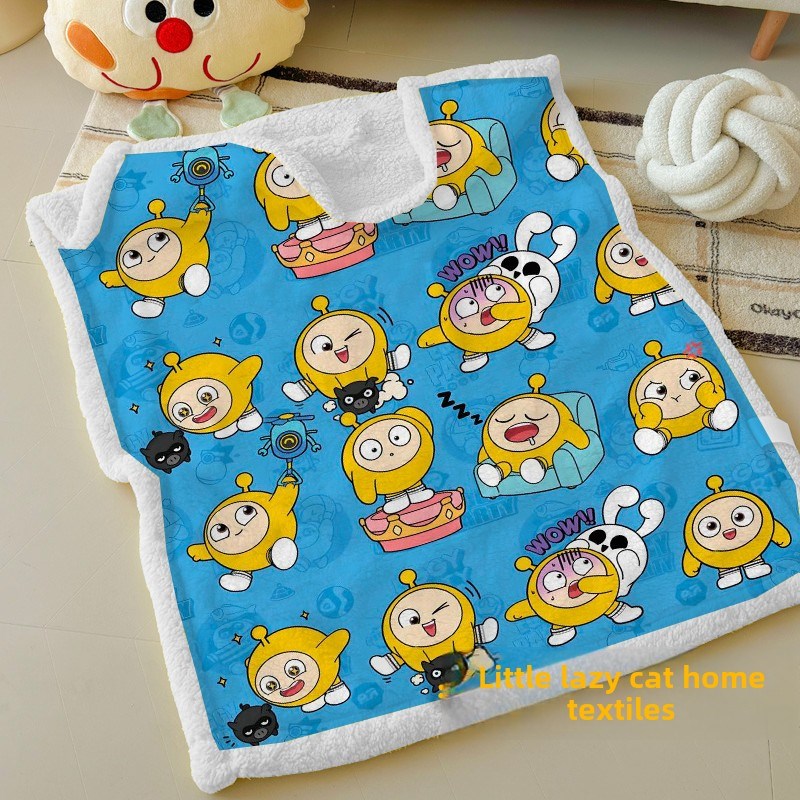 儿童男生女孩学生毛毯男孩t被子毯子幼儿园被子午休毯学校宿舍午