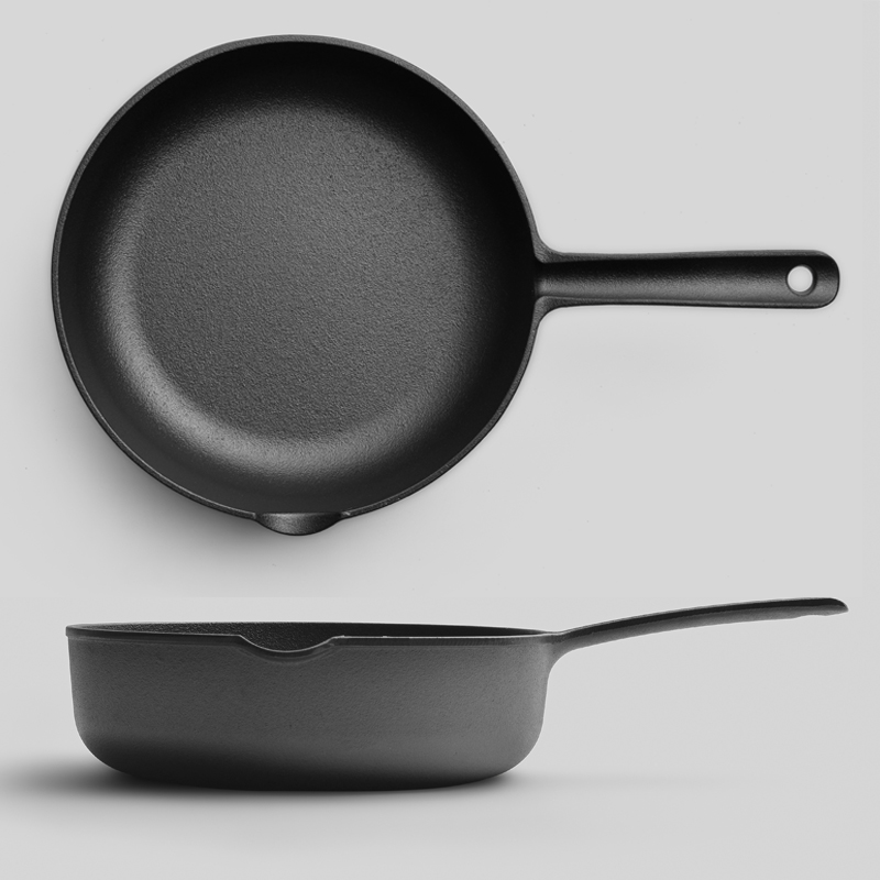 小幸福 b铸铁小汤锅单身纯铁小炒锅生铁家用无涂层奶锅单身多用锅