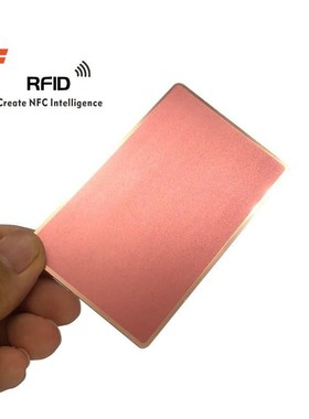 彩色不锈钢镜面NFC电子名片金属名片空白卡片215感应智能名片