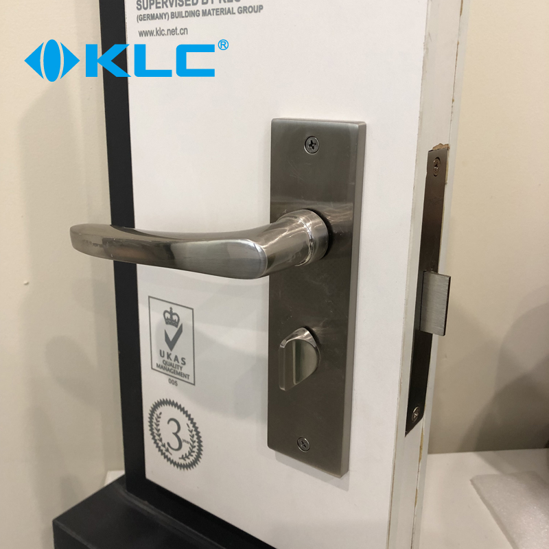 KLC门锁单舌卧室门锁o5745锁体卫生间木门锁换锁厕所面板孔150孔