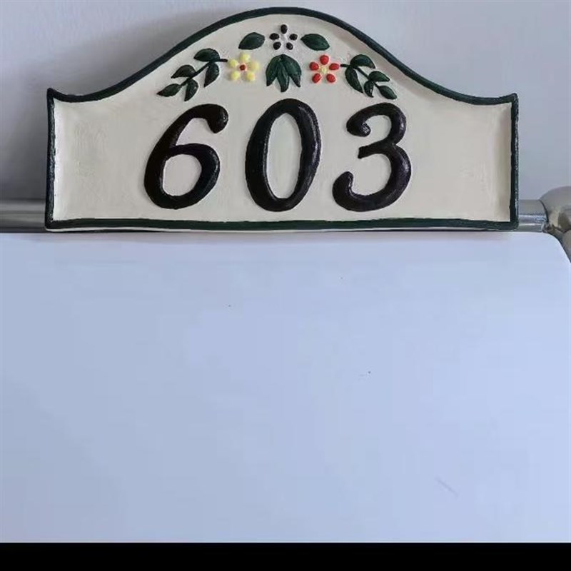 手工欧式异d型陶瓷门牌别墅花园号码户外农家院路标指示牌私人定