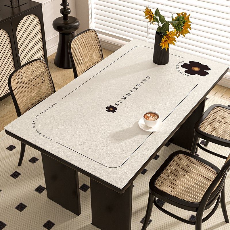 休闲餐桌垫,高档高档真皮,免洗防油防水台布,防烫咖啡桌垫,台面保