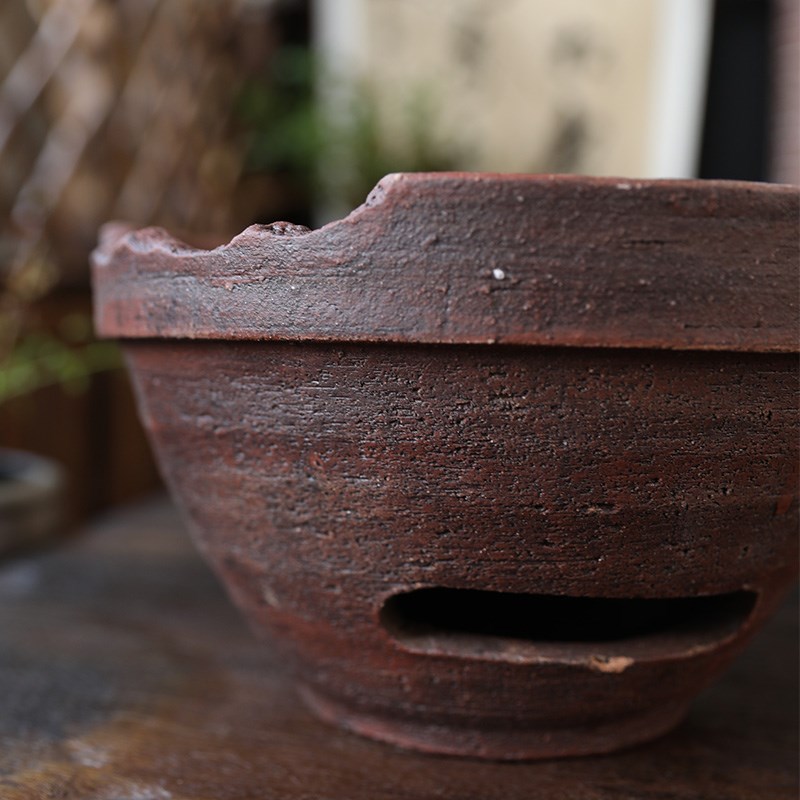 复古柴烧大号围炉木炭炉手工个性煮茶壶粗陶O烧烤炉打边炉阳台户