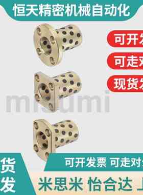 MPTSbZ16-30/40铜套MPTSZ8 10 12 13无油一体式台阶方法兰润滑轴