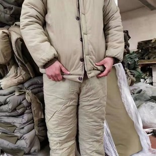 军绿色冷库用棉上衣棉裤 加厚保暖男女内穿劳保棉袄棉 工u作服套装