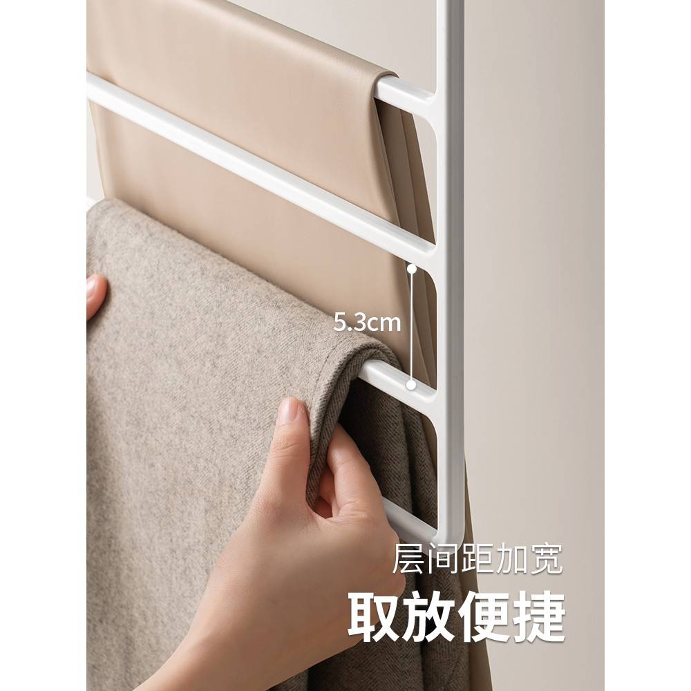衣功懒能架角裤架多巾多层收裤家用无缝柜衣架人98578裤子丝衣架