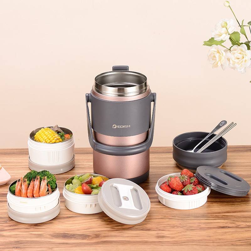 国DSH德温保超盒E长盒保桶3层4层饭成43587当人0温学生饭便盒3I4