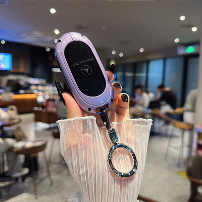 适用奔驰c260I钥匙套24款E300L/glc260/新c级汽车 金属保护包壳扣