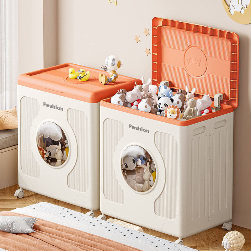 折叠玩具收纳箱家用多功能大容量玩偶储物整理柜防尘可移动收纳筐,收纳整理,收纳箱,淘宝优惠券,粉丝福利购,淘宝优惠卷