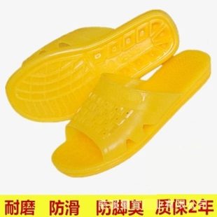 黄金拖鞋 胶橡胶穿 胶耐家用脚洗澡舒适色生防滑熟防臭拖鞋 男加大码