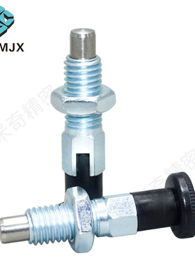。分度销旋钮柱塞PMXK/PMXYK复位自锁粗牙弹簧定位销MT302F/MT302