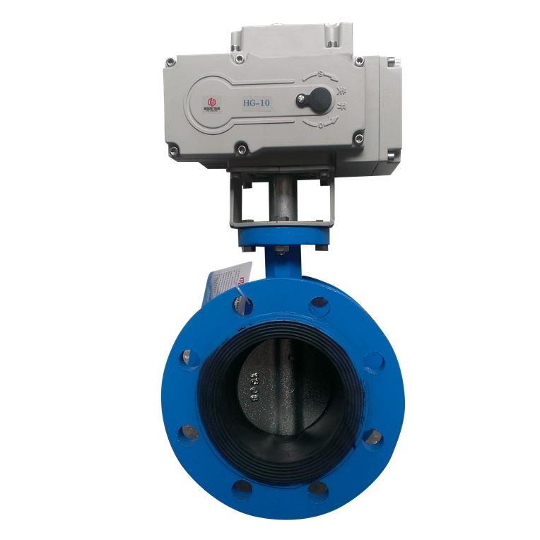 电动法兰蝶阀D941X-16电动开关阀门AC220VDN506580100150200250