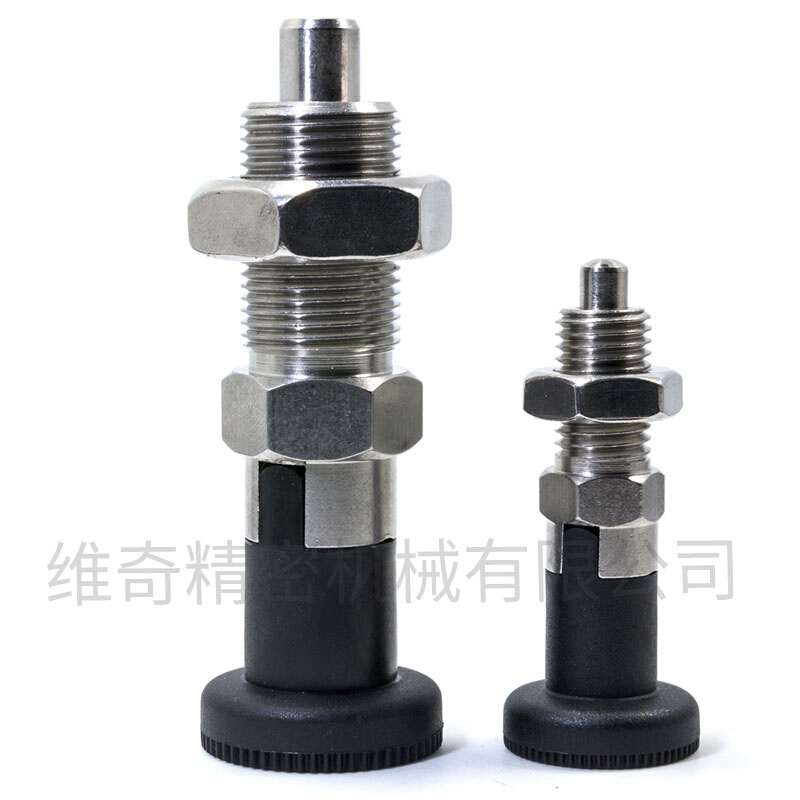 。自锁分度销M10 M12 M16 M20 不锈钢旋钮柱塞 弹簧销 替代GN617.