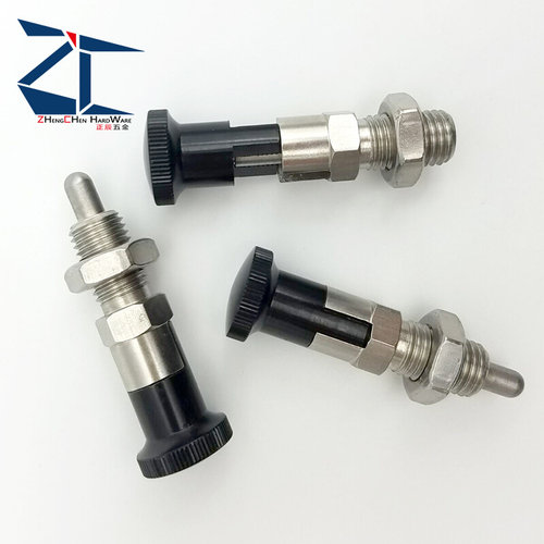 。SXYAN/SXYKN5/6/8/10/12/16/16L不锈钢球面型分度销自锁旋钮柱