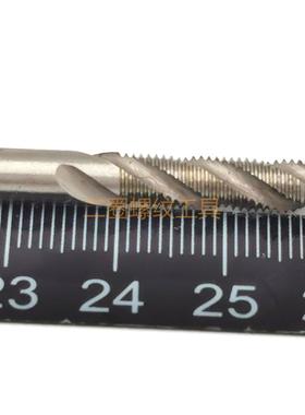 螺旋槽机用丝锥M6M7M8M9M10M12X1.25 X1盲孔 6542高速钢镀钛黄色