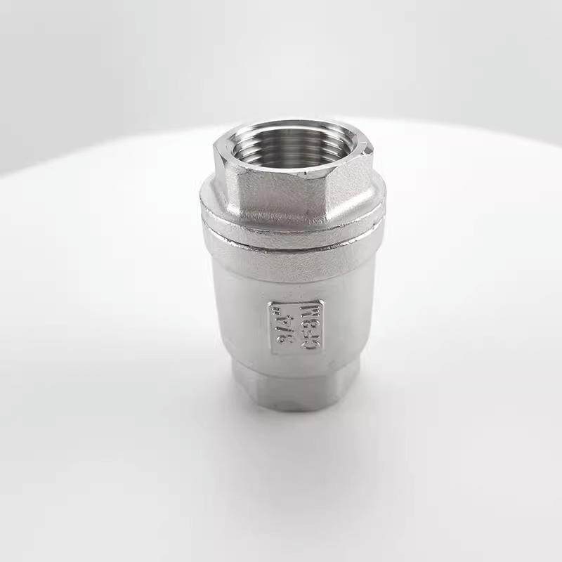 201/304不锈钢立式止逆阀 内螺纹立式止回阀升降式弹簧H12W单向阀