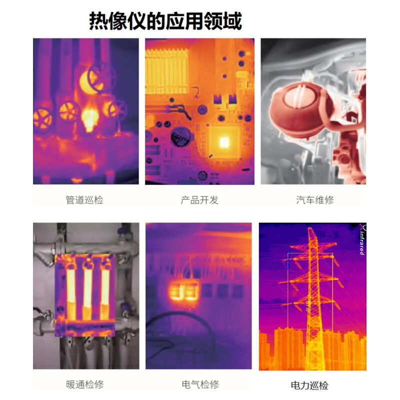 。艾睿C200SE+/C200pro+热成像仪测温仪电力地暖管道温度查漏热像