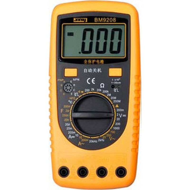 。BM9208滨江数字万用表 自动关机恢复 测温度 红外遥控器检测