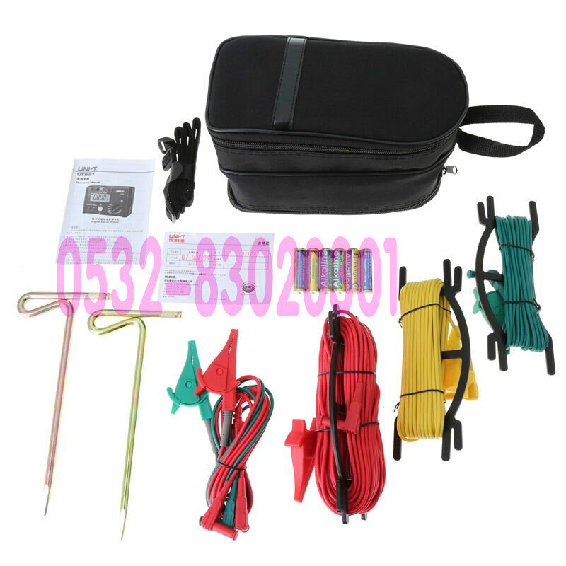 。UT521优利德接地电阻测试仪 数字接地电阻表地阻仪摇表防雷测试