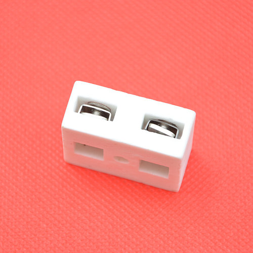 。30A陶瓷接线端子排两位接线座 耐高温绝缘电线连接器不锈钢接线