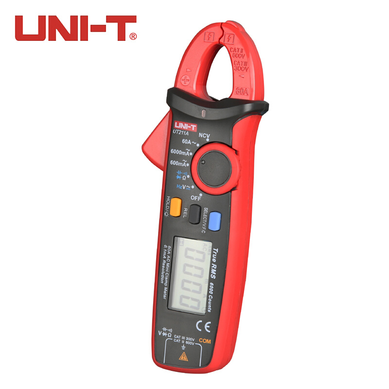。优利德UT211A/UT211B迷你钳形表真有效值钳形万用表高精度钳形