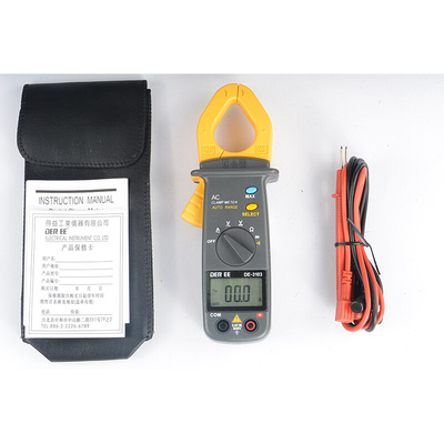 。进口台湾得益DE-3103 数字钳形万用表小型迷你便携式高精度钳形