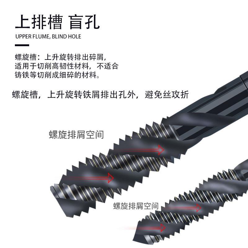 韩国进口YG氮化螺旋丝锥先端丝攻机用丝锥不锈钢丝攻M2M3M4M5M6M8