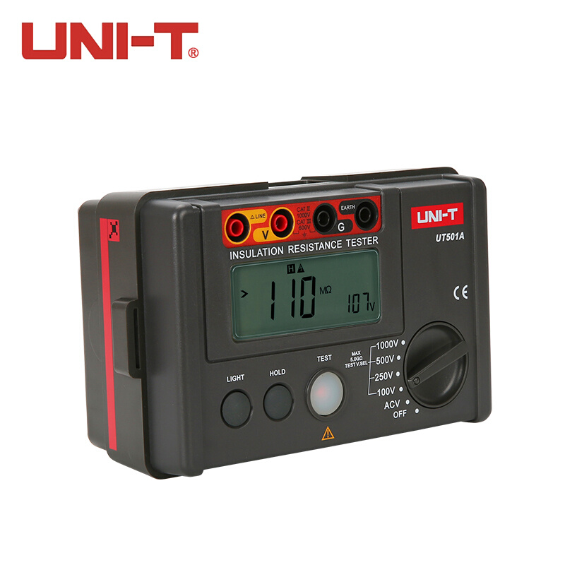 。优利德UT501A/UT502A绝缘电阻测试仪 数字兆欧表 绝缘摇表2500V