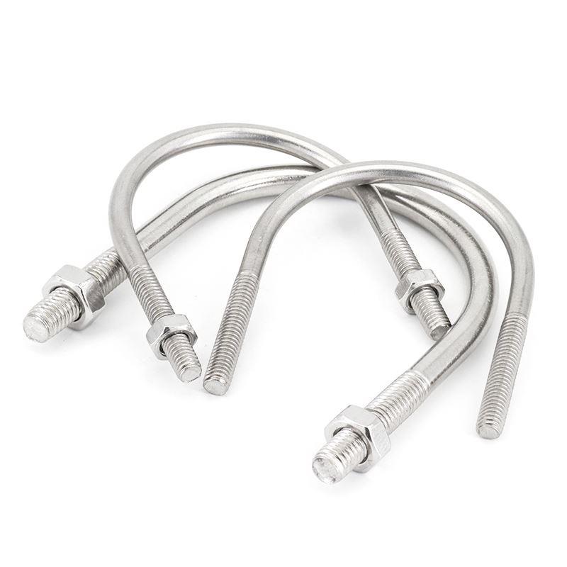 U型螺栓304 316不锈钢U形螺丝U型螺栓管卡管夹骑马卡子M6M8M10M16