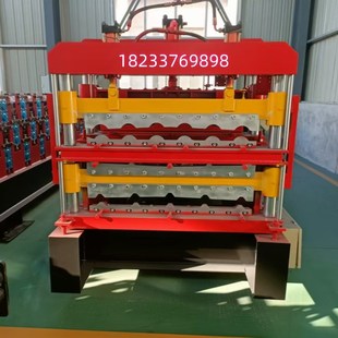 840900800彷树脂彩钢压瓦机压瓦成型机全自动三层压瓦机设备