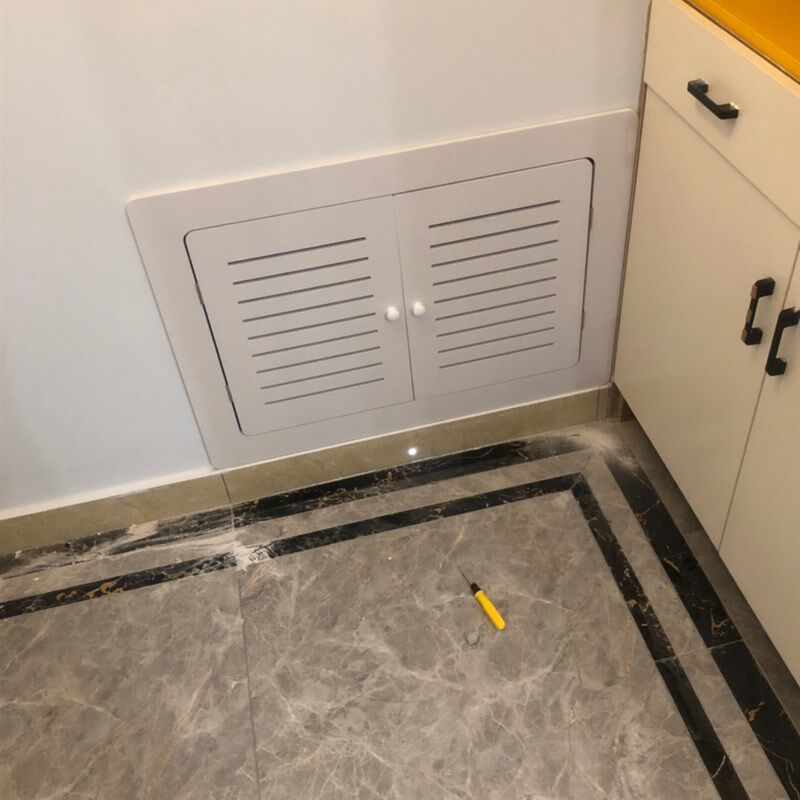 定制地暖分水器遮挡罩贴墙洞口遮挡盖板暖气装饰弱电箱地暖遮挡门