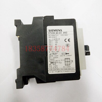 接触器式继电器3TH3040-OXM0 3TH3040-0XF0继电器 触点4常开