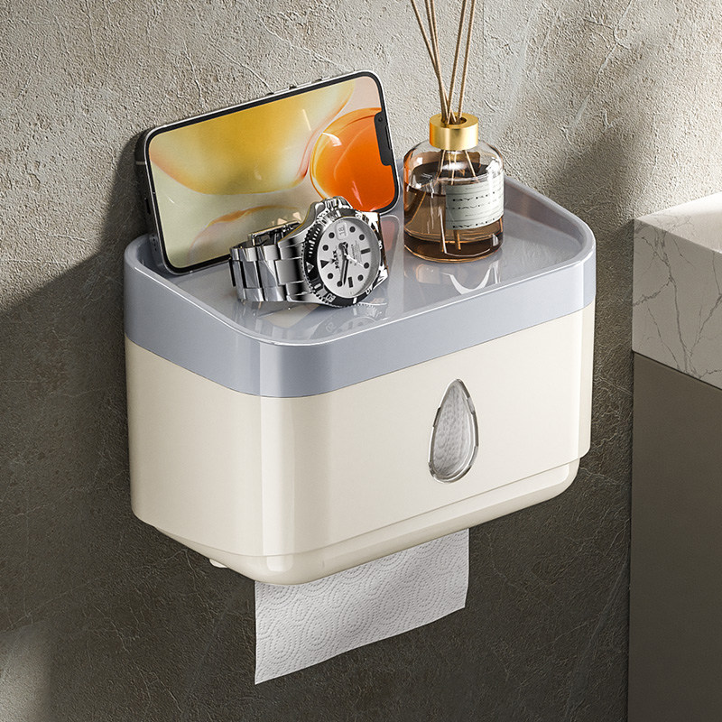 化妆室纸巾盒防水卫生纸盒免打孔壁挂式厕所卫生纸盒卷筒卫生纸卫,家庭/个人清洁工具,卷纸器/纸巾架,淘宝优惠券,粉丝福利购,淘宝优惠卷