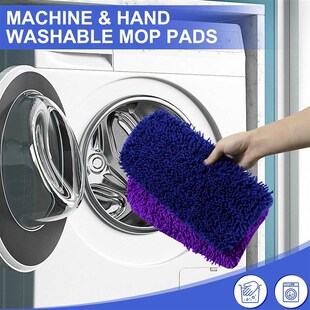 适配Swiffer Wet Jet 雪尼尔加厚平板拖把布干湿两用拖把头配件