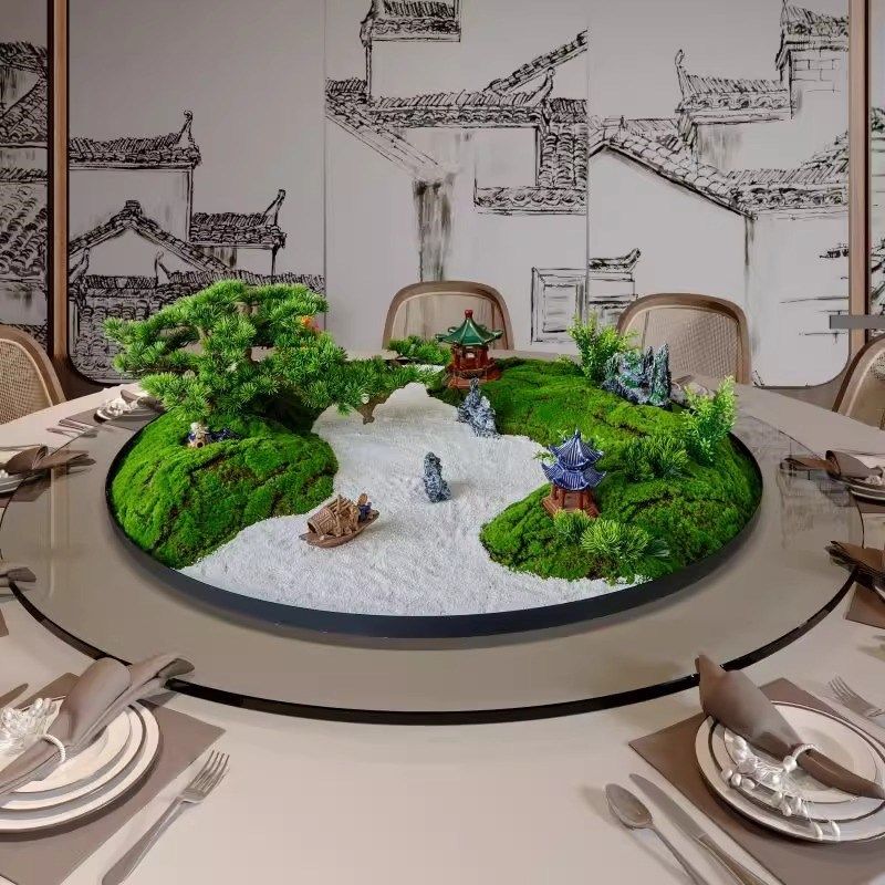 酒店圆桌转盘仿真花餐桌花摆花高端轻奢高档中间摆件大装饰花创意,家居饰品,仿真花/假花,淘宝优惠券,粉丝福利购,淘宝优惠卷