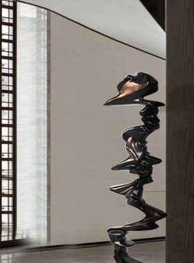 定制艺术品玻璃钢玄关卧室摆件大堂口艺术疯石头装饰摆件树脂雕塑