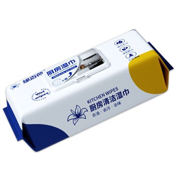 【苏苏专属福利】绿百荷厨房添加椰油精华不伤手大包装专用湿巾实付4.2元到手包邮