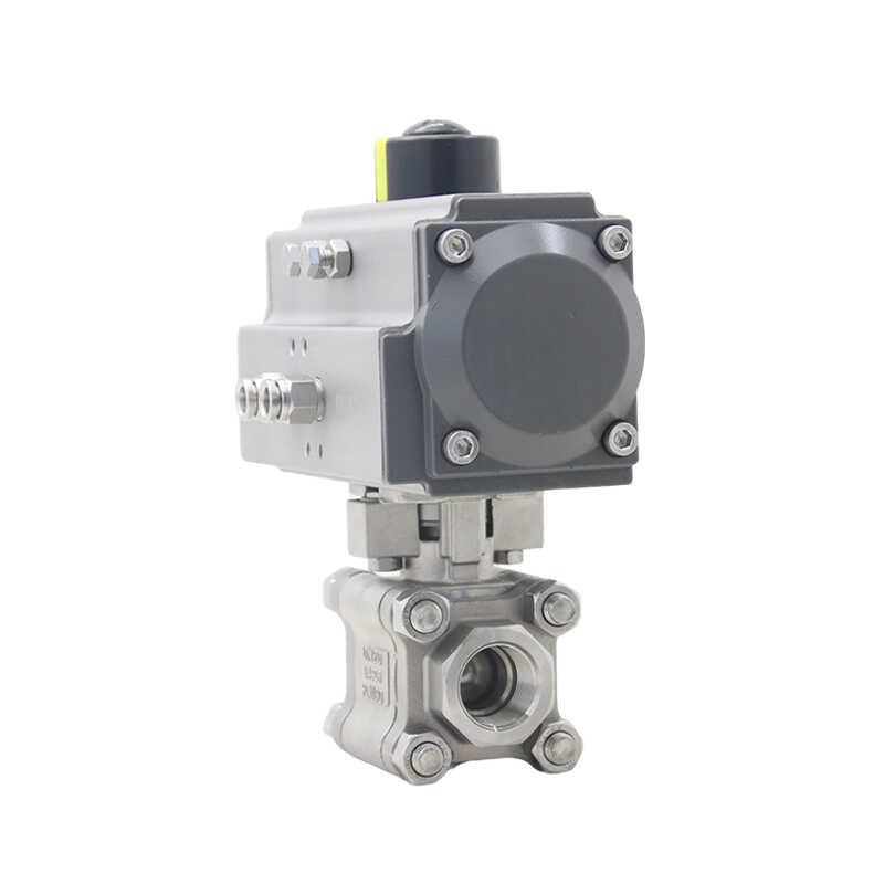 Q611F-2000WOG高温蒸汽高压不锈钢三片式焊接式气动丝扣球阀PN130