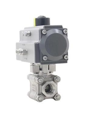 Q611F-2000WOG高温蒸汽高压不锈钢三片式焊接式气动丝扣球阀PN130