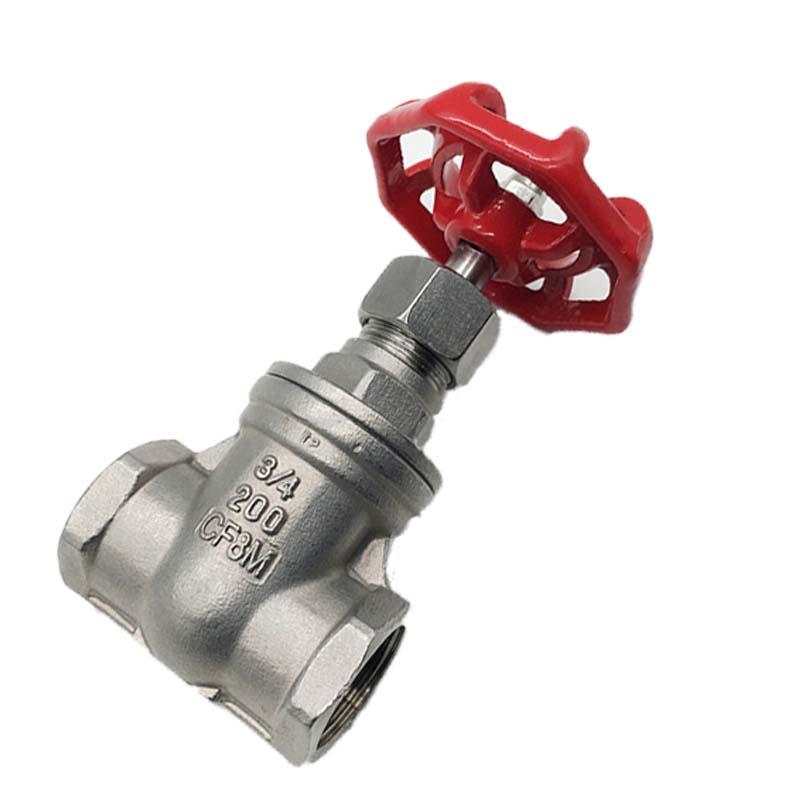 304不锈钢丝扣闸阀丝口阀门 Z15W-16P闸阀4分 dn15/25 内螺纹闸阀