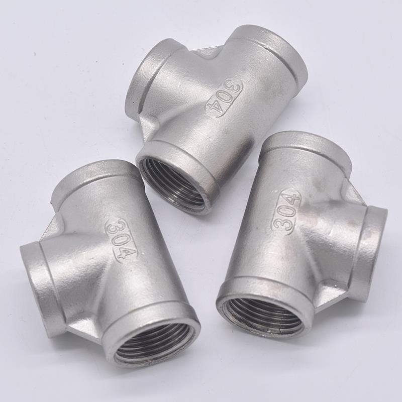 304/316不锈钢内丝三通不锈钢内螺纹三通 丝口正三通15 25 50连接