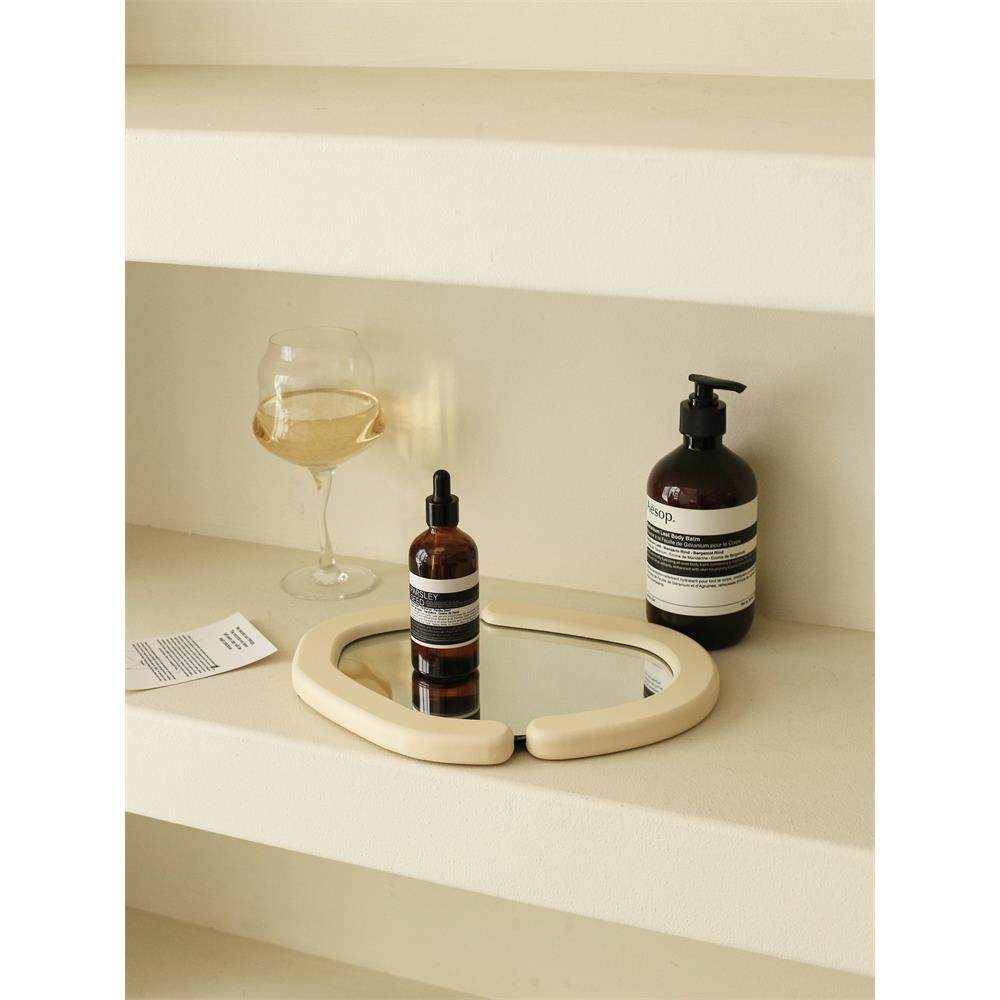 CMYD 我要借着镜子阅读自己 桌面装饰摆件复古化妆镜奶油色梳妆镜,ZIPPO/瑞士军刀/眼镜,酒具,淘宝优惠券,粉丝福利购,淘宝优惠卷