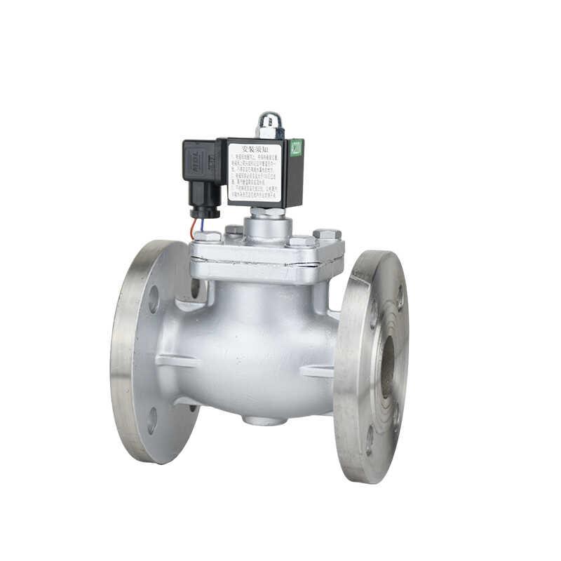 ZBSF全304不锈钢蒸汽高温电磁阀法兰式常闭常开型DC24V防爆型220V