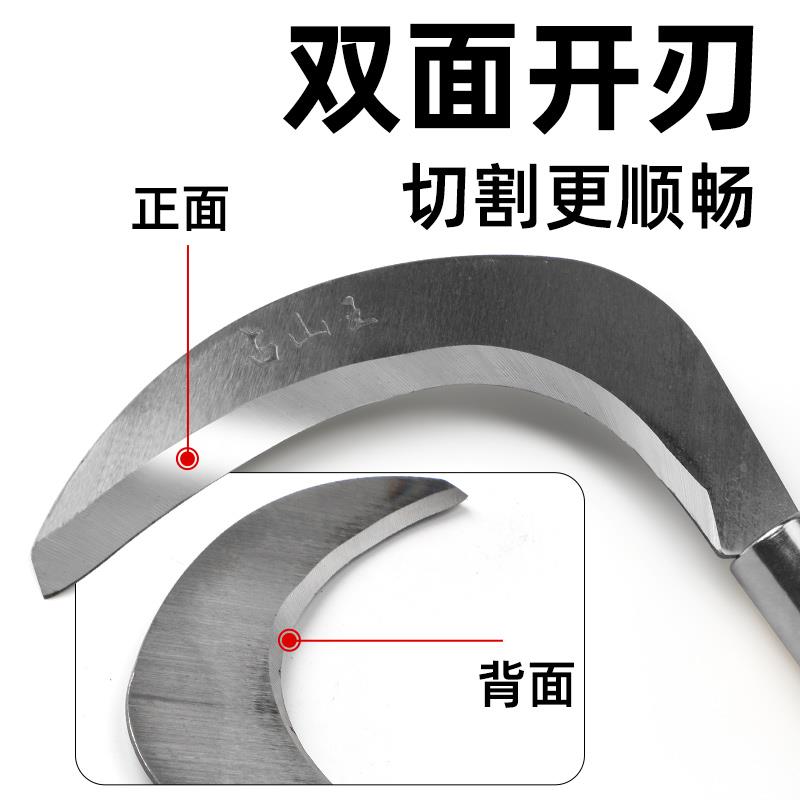 镰刀割草刀锰钢除草神器户外多功能砍柴刀农用收割玉米小弯刀廉刀
