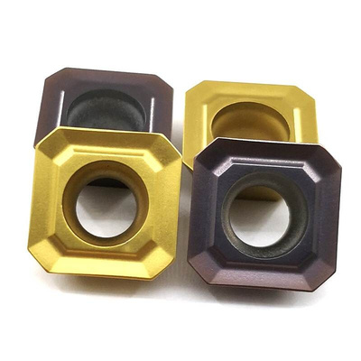 。铣刀片 SEHT1204AFSN-X45 黄色加工钢件