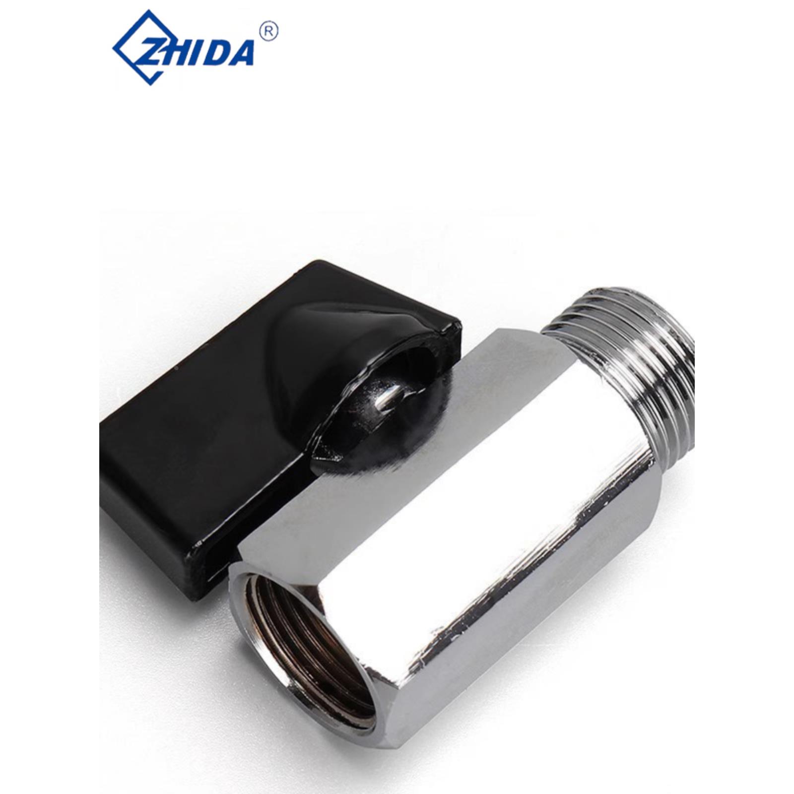 1分2分3分4分双内丝小球阀1/4DN8迷你球阀开关内外牙双外丝铜阀门