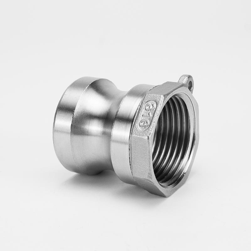 304不锈钢快速接头A型内螺纹高压水管活接卡扣式4分直接橡胶垫片