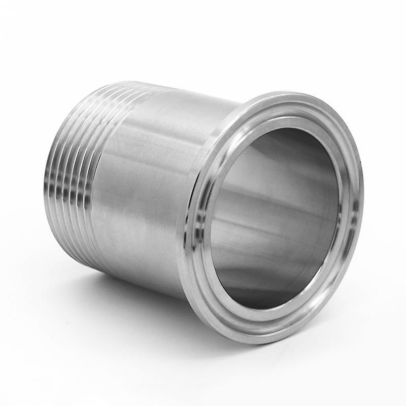 不锈钢快装外丝 卫生级卡箍外螺纹接头 快装丝扣外牙接头管件卡盘